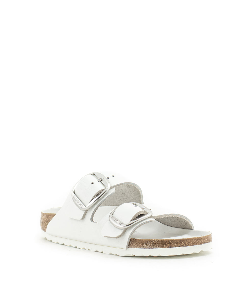 新品　BIRKENSTOCK ARIZONA BIG BUCKLE HEX NR Birkenstock — Arizona Big Buckle Hex Nat. Leather - White Narrow