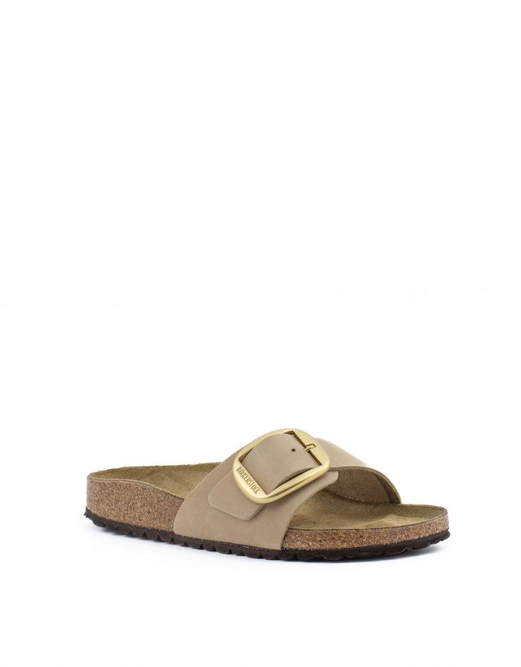 Birkenstock — Madrid Big Buckle Nubuck - Sandcastle Narrow Width
