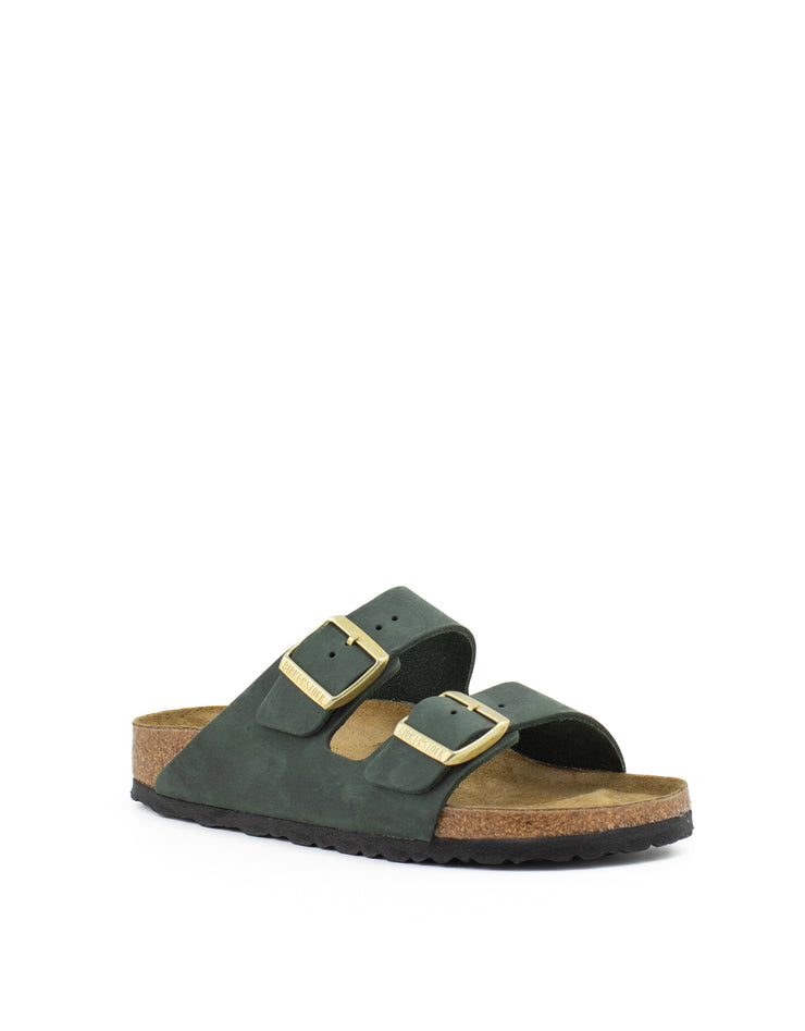 Birkenstock Arizona Oiled Leather Narrow Width-Thyme