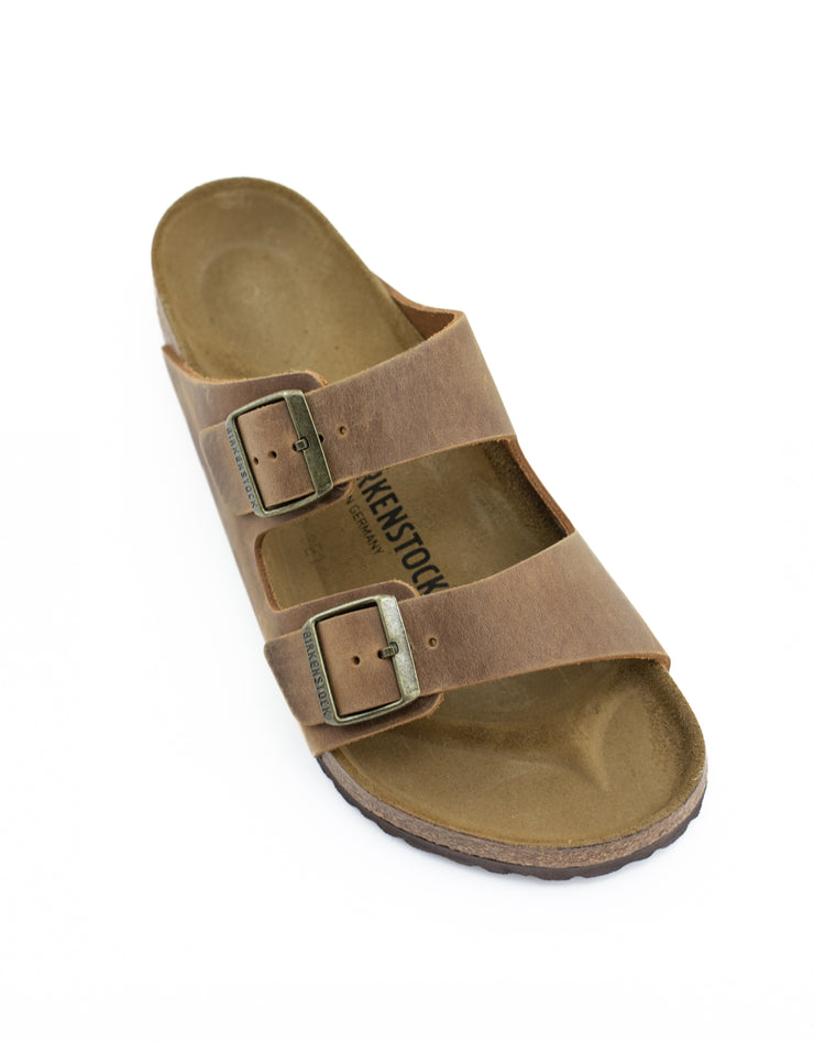 Birkenstock — Arizona Oiled - Cognac Regular Width