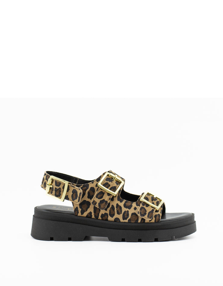 Bos & Co — Cipher Sandal - Leopard Suede
