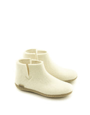 Glerups — Boot Leather Sole - White
