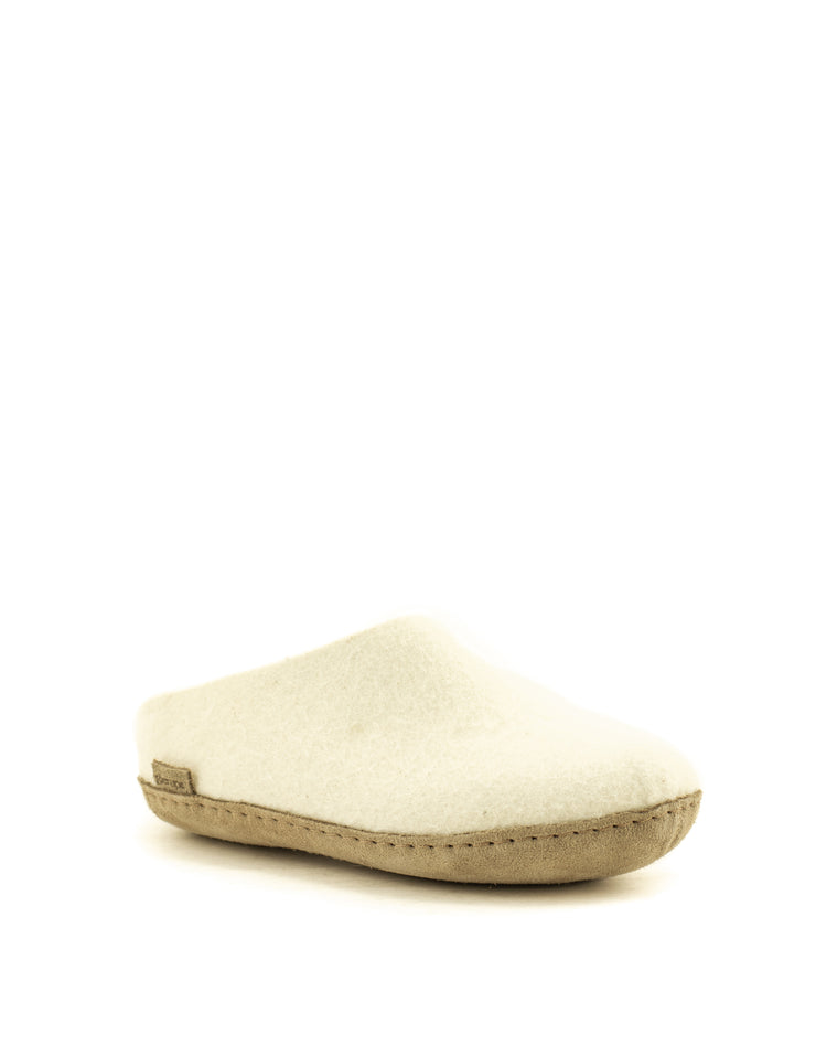  Glerups — Slip-On Leather Sole - White