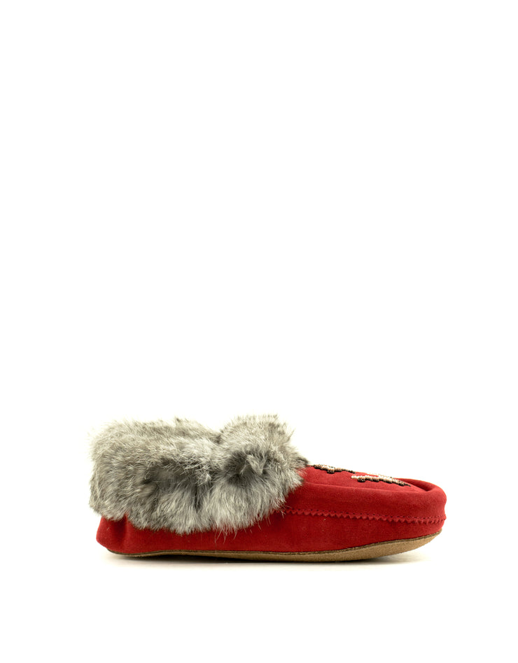 Manitobah — Tipi Suede Moccasin - Red Birch