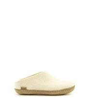  Glerups — Slip-On Leather Sole - White