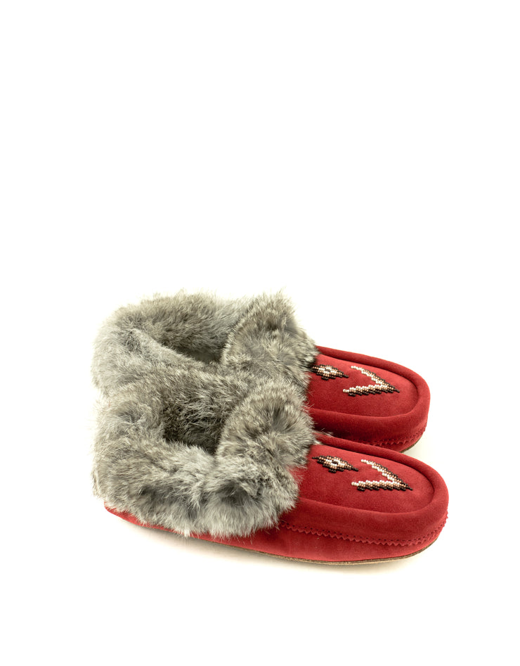 Manitobah — Tipi Suede Moccasin - Red Birch
