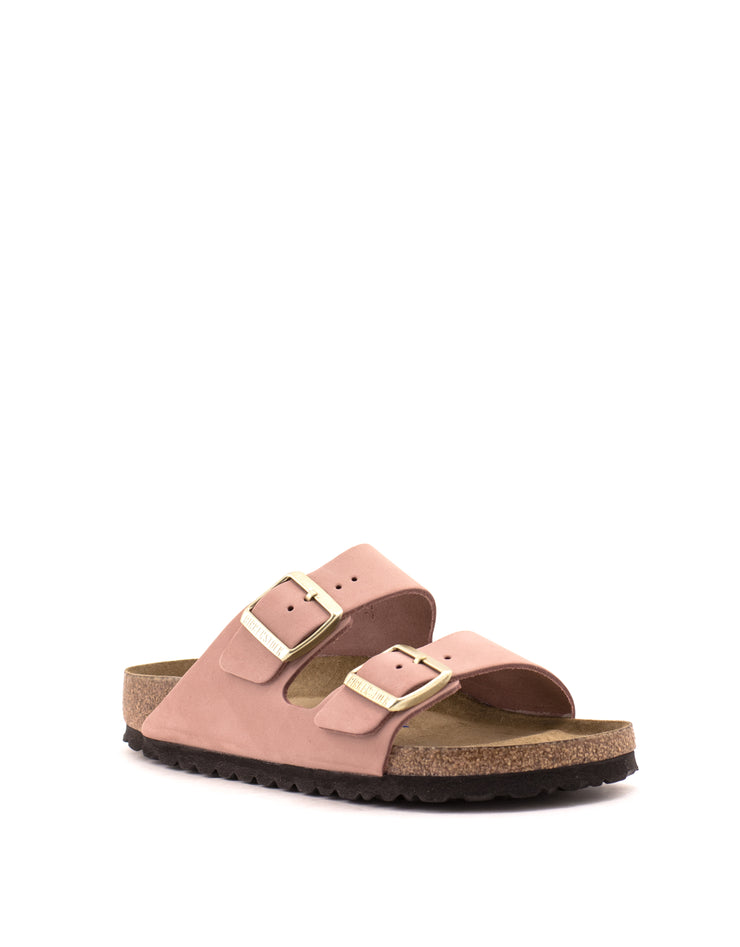 Birkenstock — Arizona Nubuck Soft Footbed - Old Rose Narrow Width