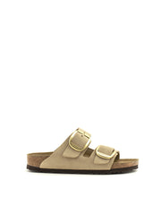 Birkenstock — Arizona Big Buckle Nubuck - Sandcastle Narrow Width