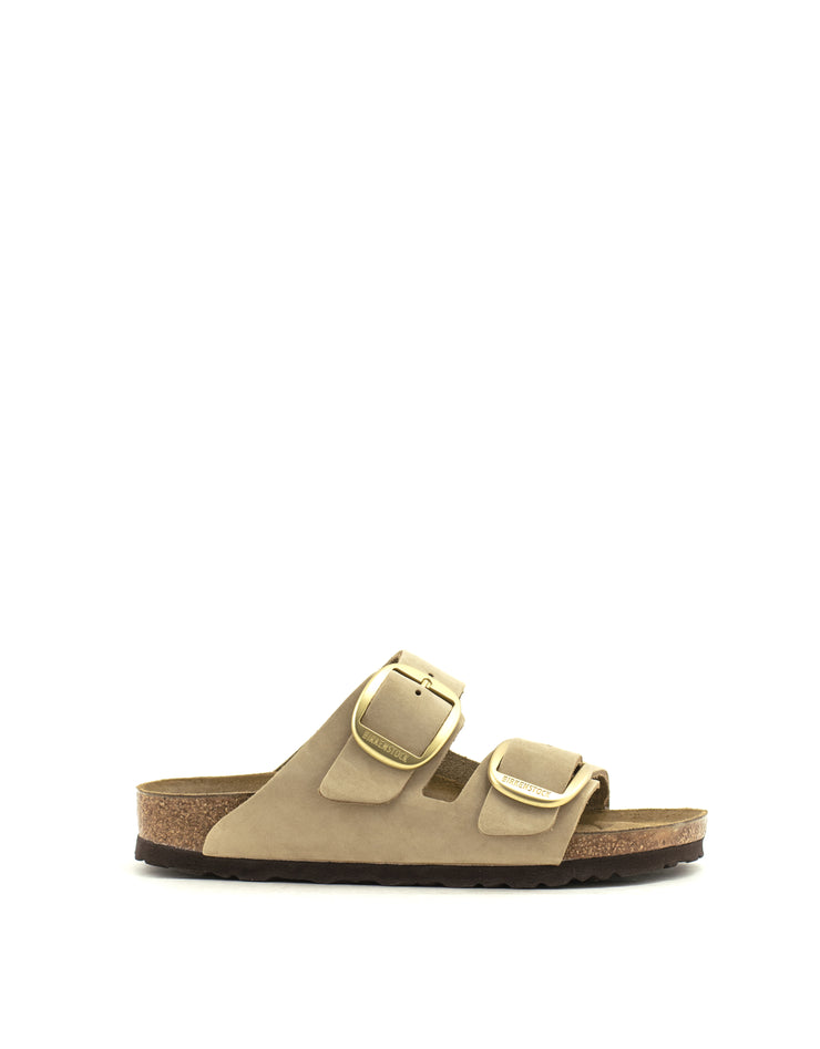 Birkenstock — Arizona Big Buckle Nubuck - Sandcastle Narrow Width