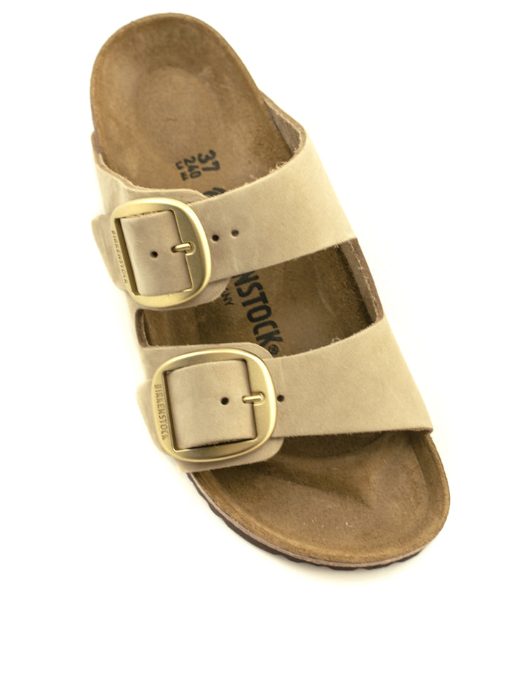Birkenstock — Arizona Big Buckle Nubuck - Sandcastle Narrow Width