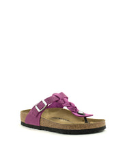 Birkenstock — Gizeh Braided Oiled Leather - Festival Fuchsia