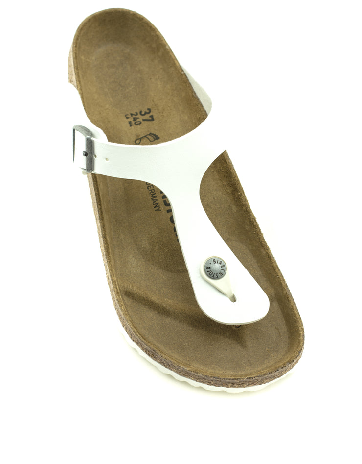 Birkenstock — Gizeh Birko-Flor - White Regular Width