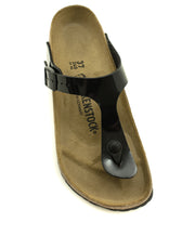 Birkenstock — Gizeh Birko-Flor Patent - Black Regular Width