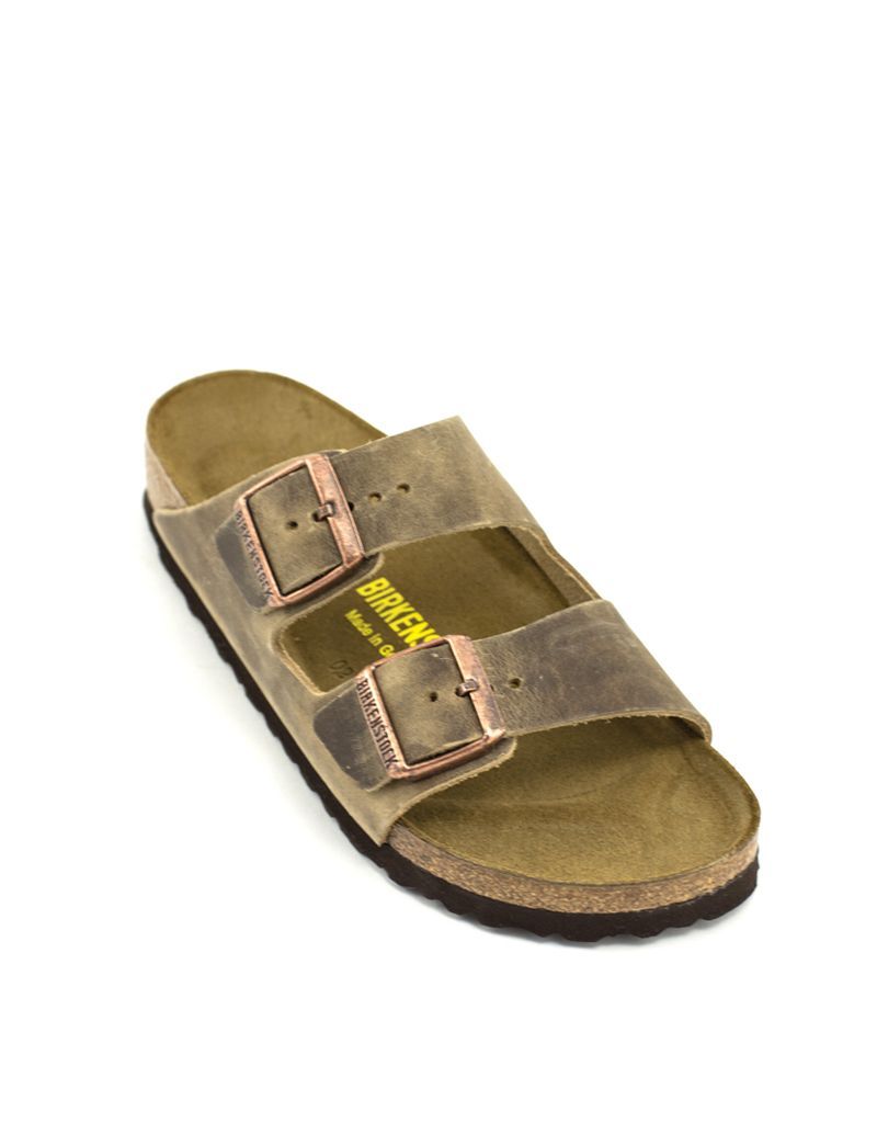 Birkenstock — Arizona Tobacco Leather Narrow Footbed – Shoe