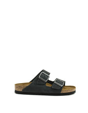 Birkenstock Arizona Black Natural Leather Narrow Width