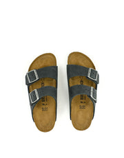 Birkenstock Arizona Black Natural Leather Narrow Width