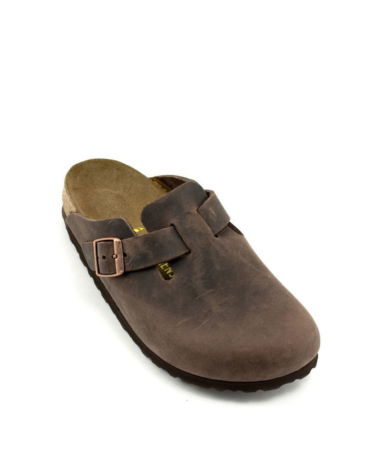 Birkenstock Boston Habana Leather Narrow Width