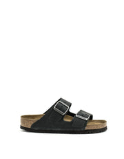 Birkenstock — Arizona Oiled Leather Soft Footbed - Black Regular Width