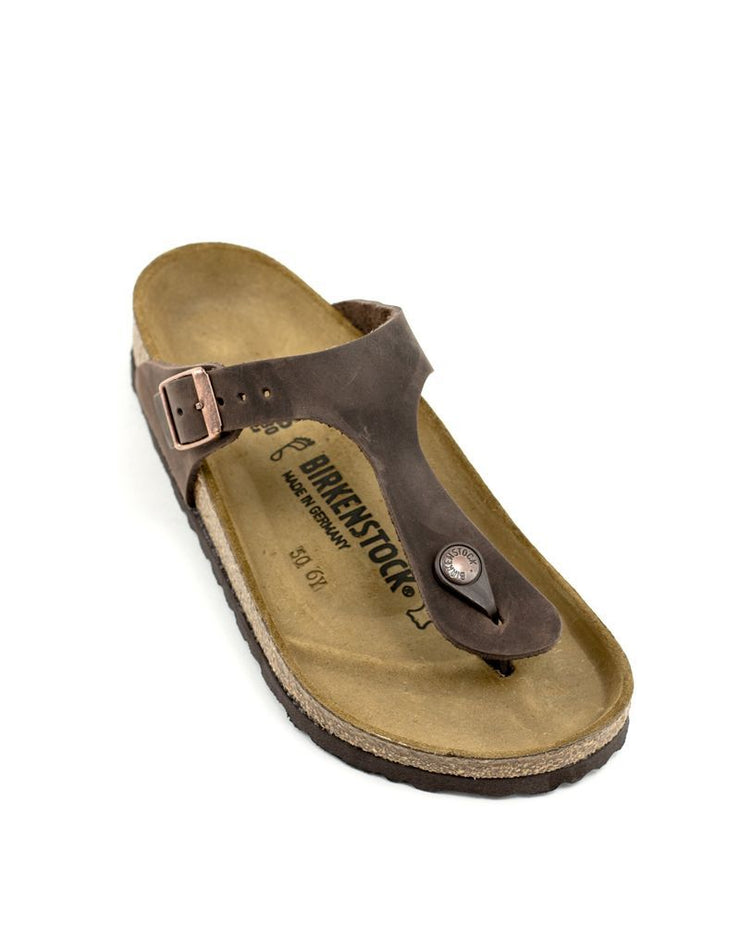 Birkenstock — Gizeh Leather - Habana Regular Width