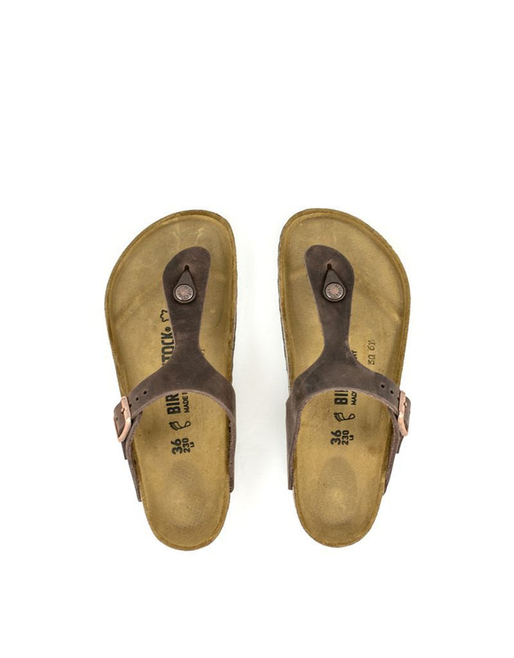 Birkenstock — Gizeh Leather - Habana Regular Width