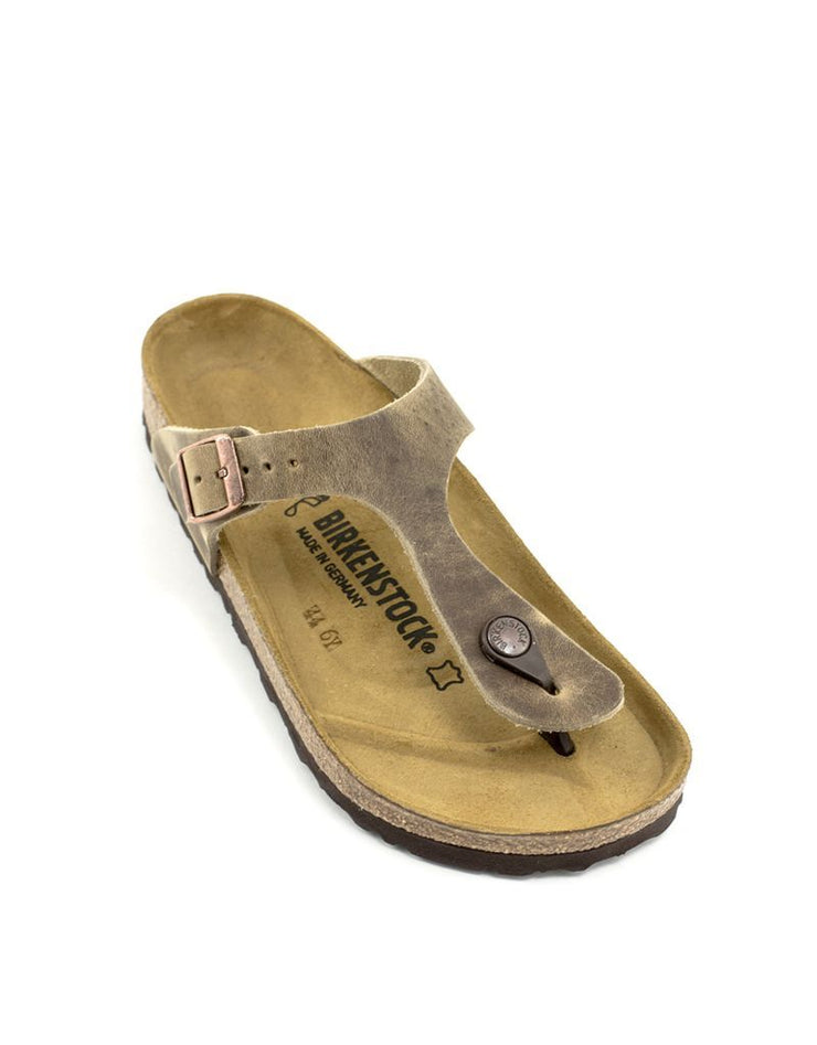 Birkenstock — Gizeh Leather - Tobacco Brown Regular Width