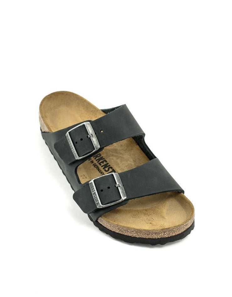 Birkenstock — Arizona Natural Leather - Black Regular Width