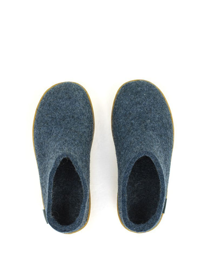 Glerups — Slip-on Rubber Sole - Denim