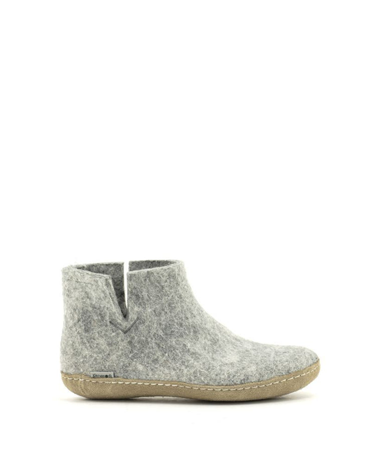 Glerups — Boot Leather Sole - Grey