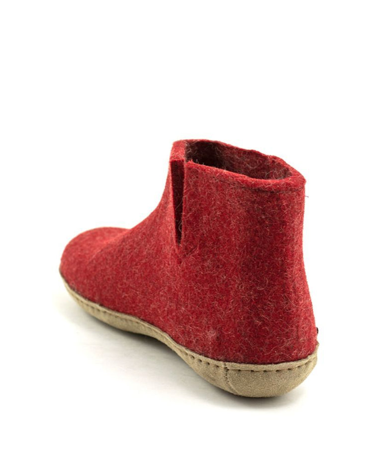 Glerups — Boot Leather Sole - Red