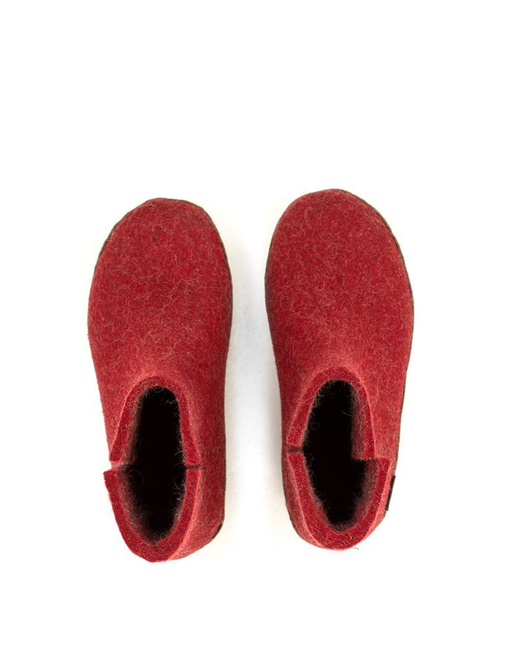 Glerups — Boot Leather Sole - Red