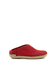 Glerups Slip-on Suede Sole-Red