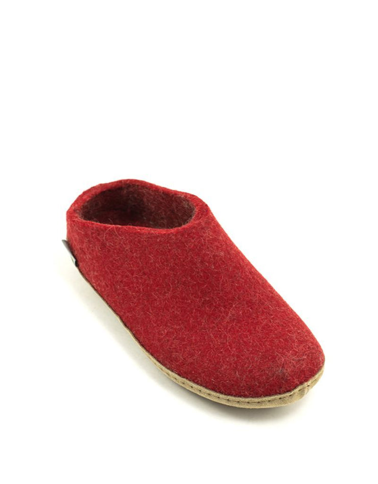 Glerups Slip-on Suede Sole-Red