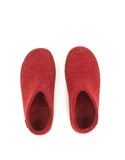 Glerups Slip-on Suede Sole-Red