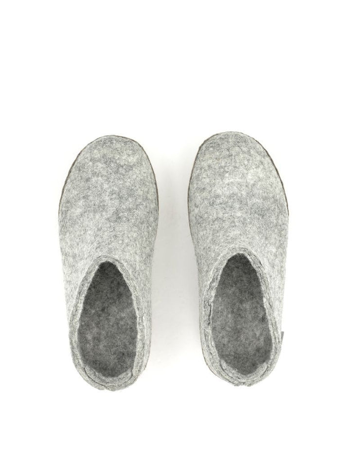 Glerups — Slip-on Suede Sole - Grey