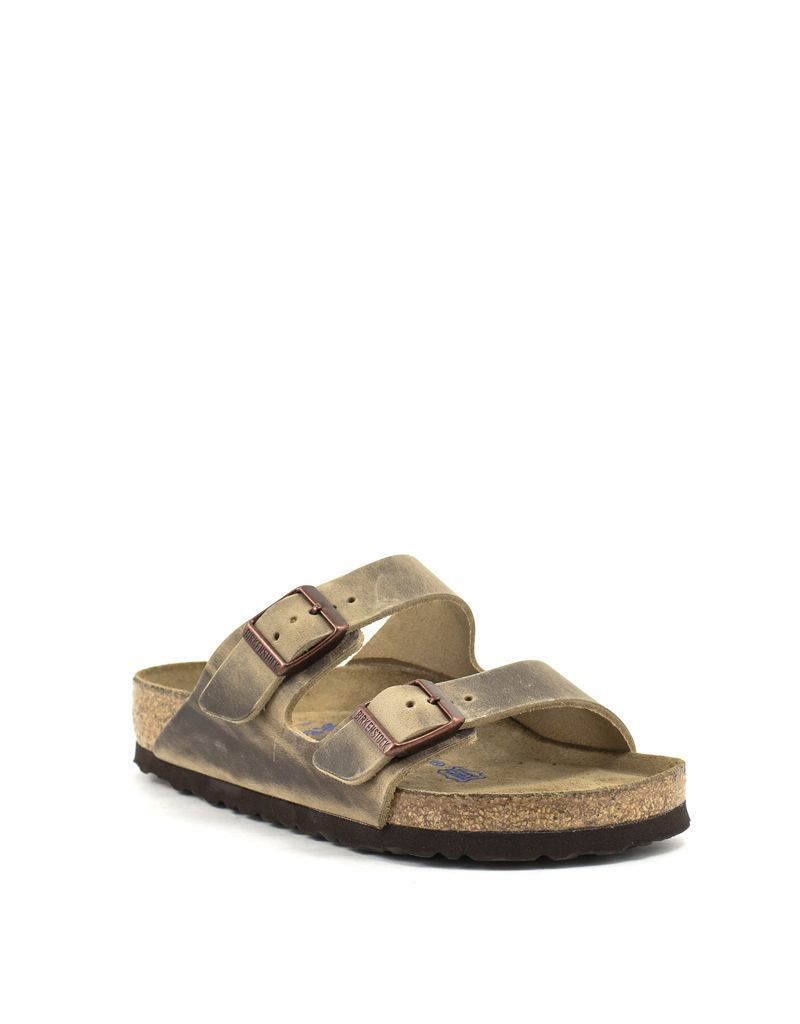 Birkenstock — Arizona Tobacco Waxy Leather Soft Footbed Reg