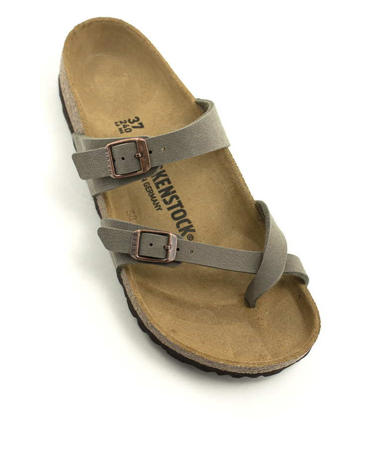 Birkenstock — Mayari Birko Flor - Stone Regular Width