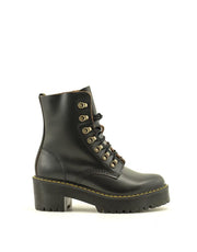 Dr. Martens — Leona Boot Vintage - Smooth Black Leather