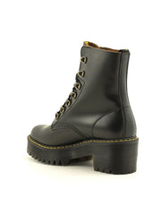 Dr. Martens — Leona Boot Vintage - Smooth Black Leather