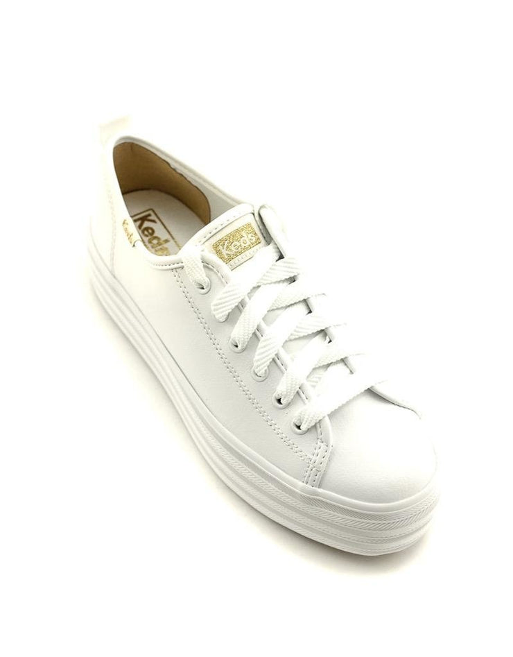 Keds — Triple Up Leather Sneaker - White