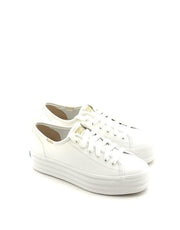 Keds — Triple Up Leather Sneaker - White