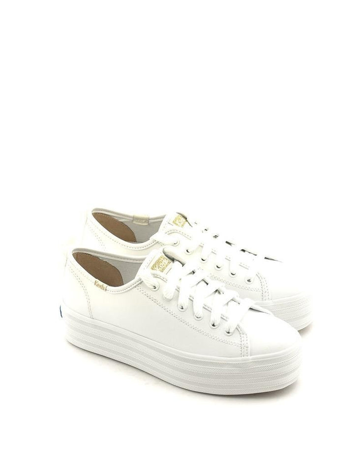 Keds — Triple Up Leather Sneaker - White