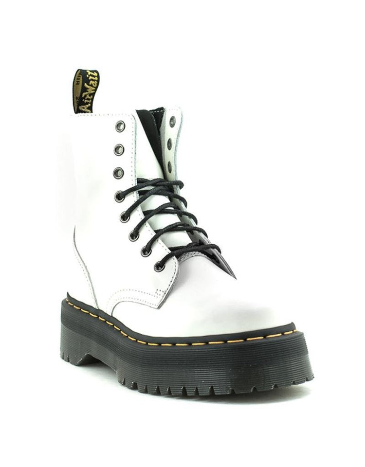 Dr. Martens — Jadon Boot White Polished Smooth Leather – Shoe La