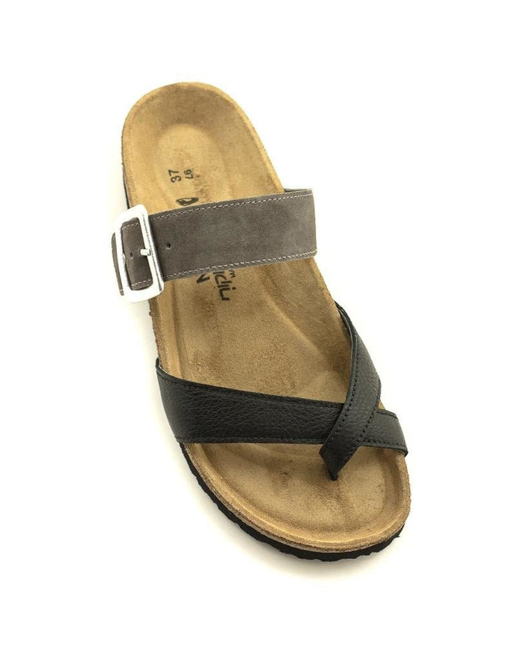 Naot — Fresno Sandal - Blk/Taupe