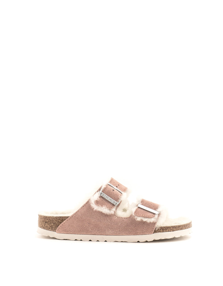 Birkenstock — Arizona Shearling - Pink Clay Narrow Width