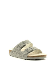 Birkenstock — Arizona Rivet-Doubleface Felt - Light Gray Narrow Width