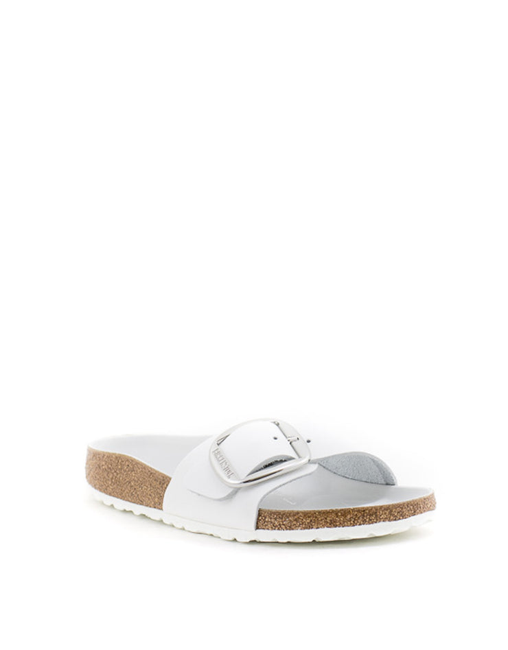 Birkenstock — Madrid Big Buckle Sandal Leather - Natural White Narrow Width