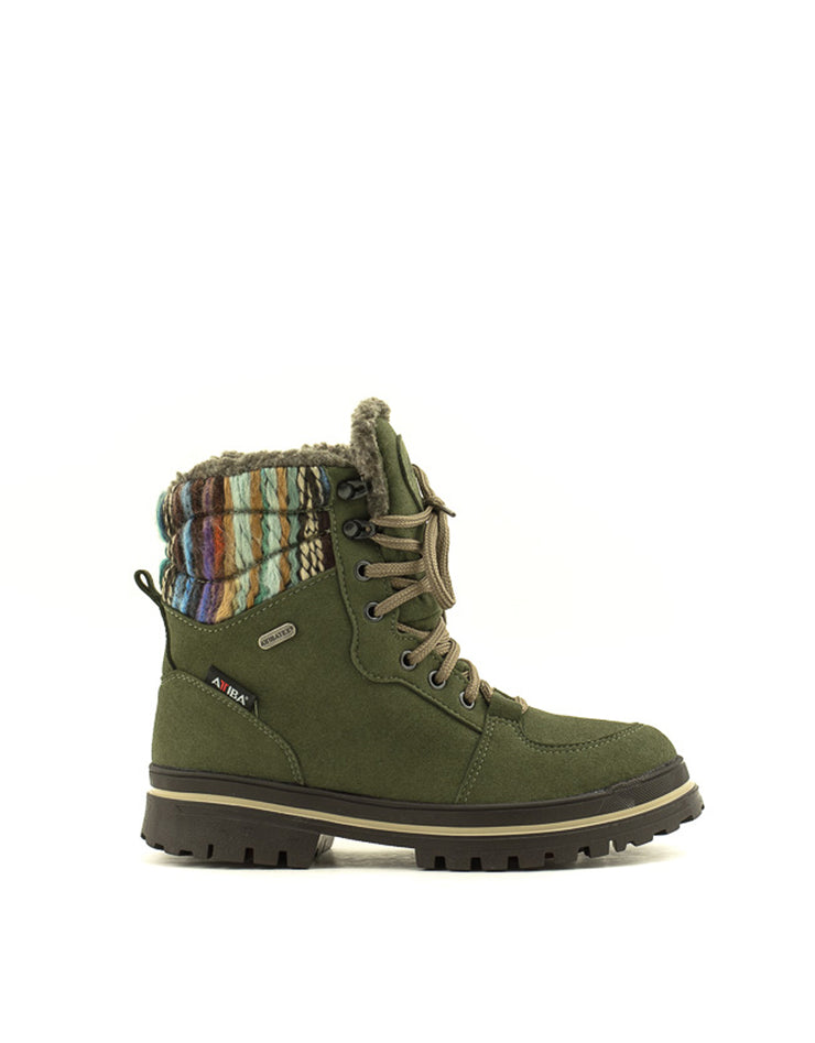 Attiba — 112LOC69-22 Waterproof Ice Grip Winter Boots - Green