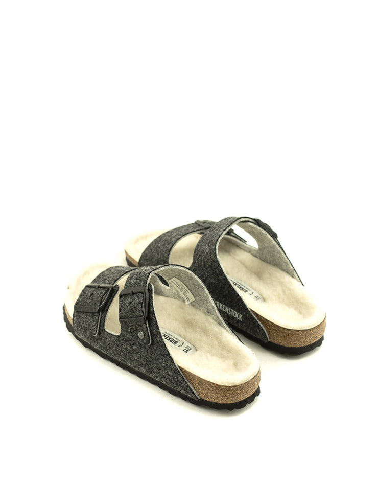 Birkenstock — Arizona Rivet-Doubleface Felt - Gray Narrow Width