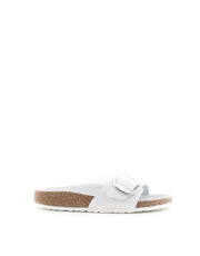 Birkenstock — Madrid Big Buckle Sandal Leather - Natural White Narrow Width