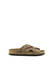 Birkenstock — Lugano LENB Camberra Leather - Tobacco Regular Width